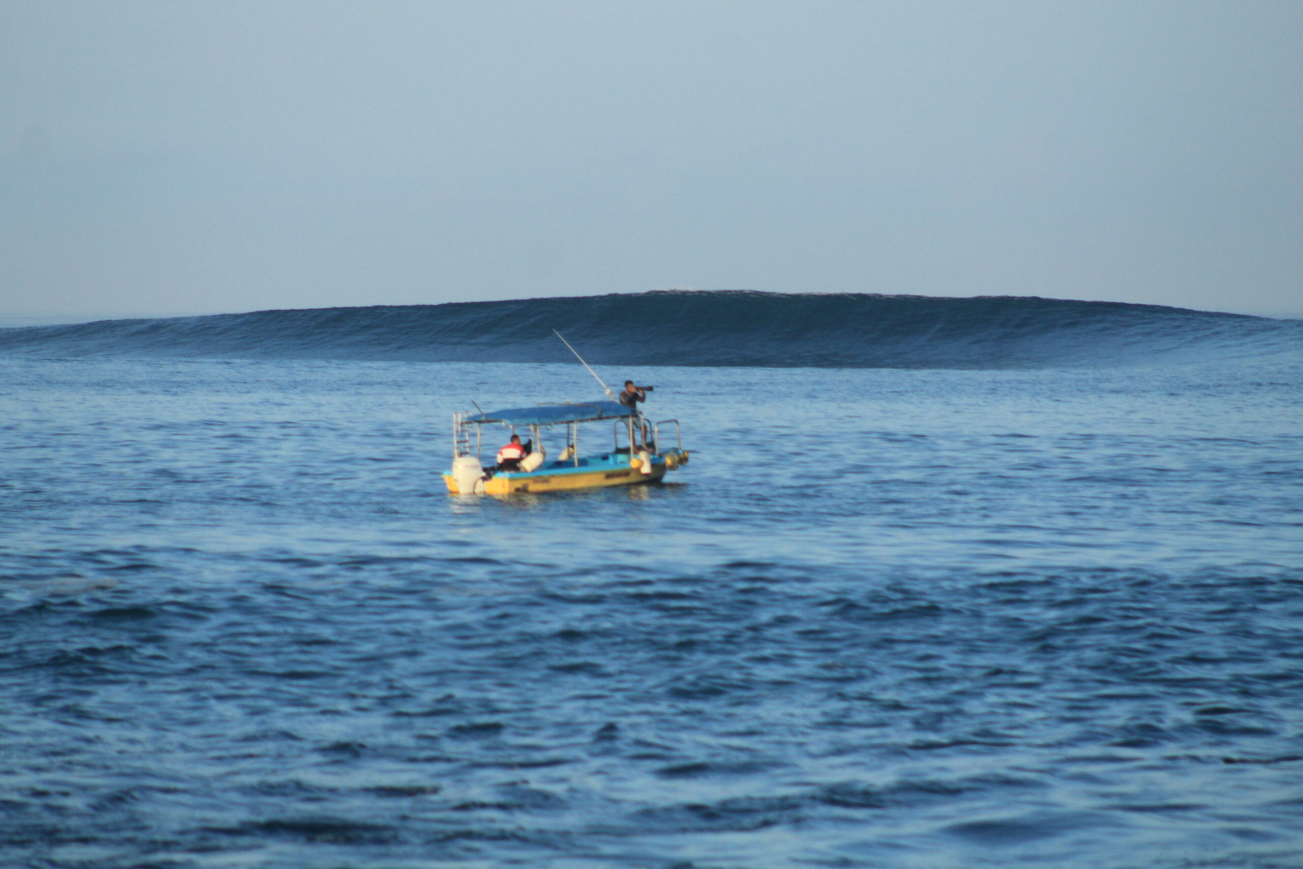water taxi at Punta Carola, San Cristobal, Galapagos