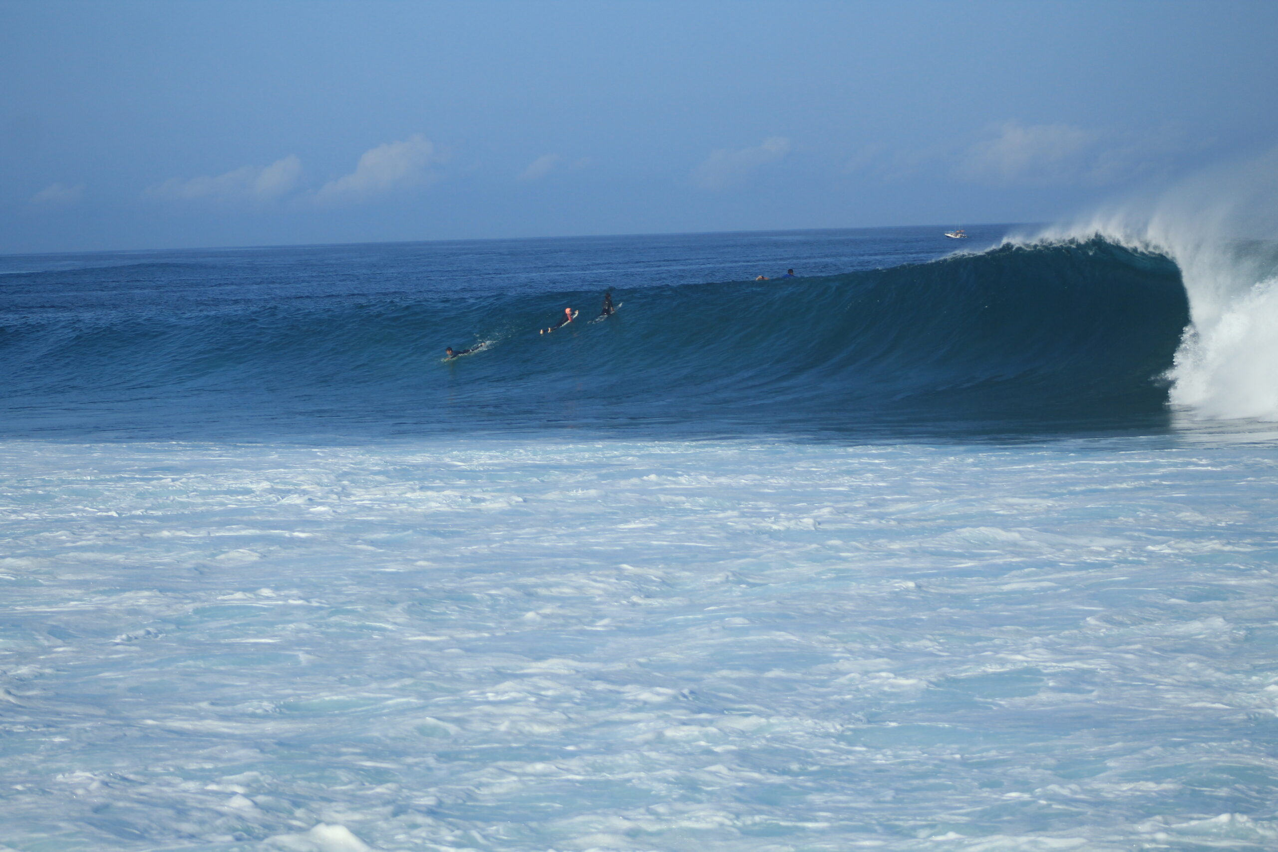 surfing at Punta Carola, San Cristobal, Galapagos
