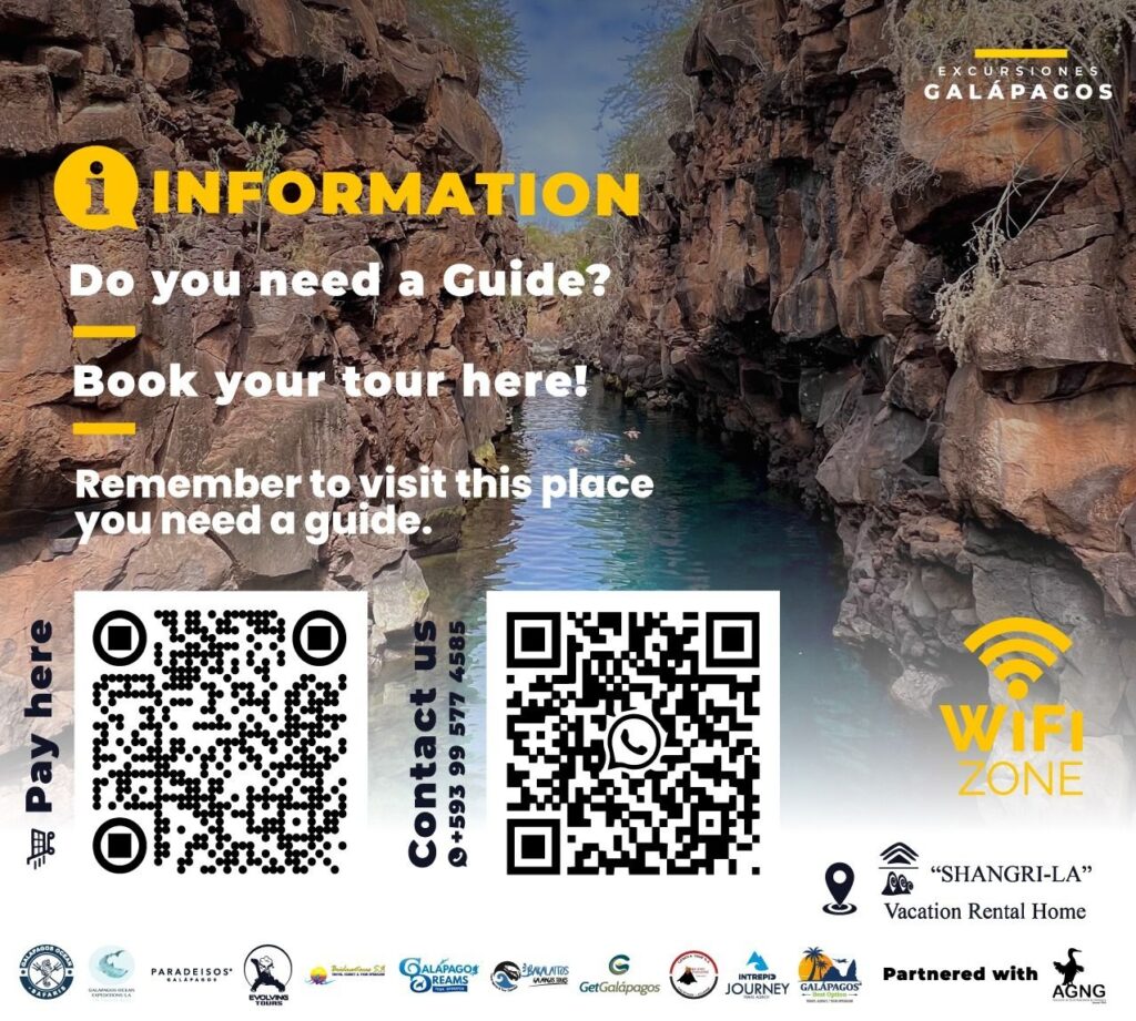 QR code for Galapagos reservations