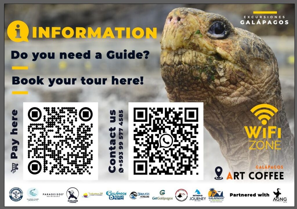 QR code for reservations to Charles Darwin Station Galapagos