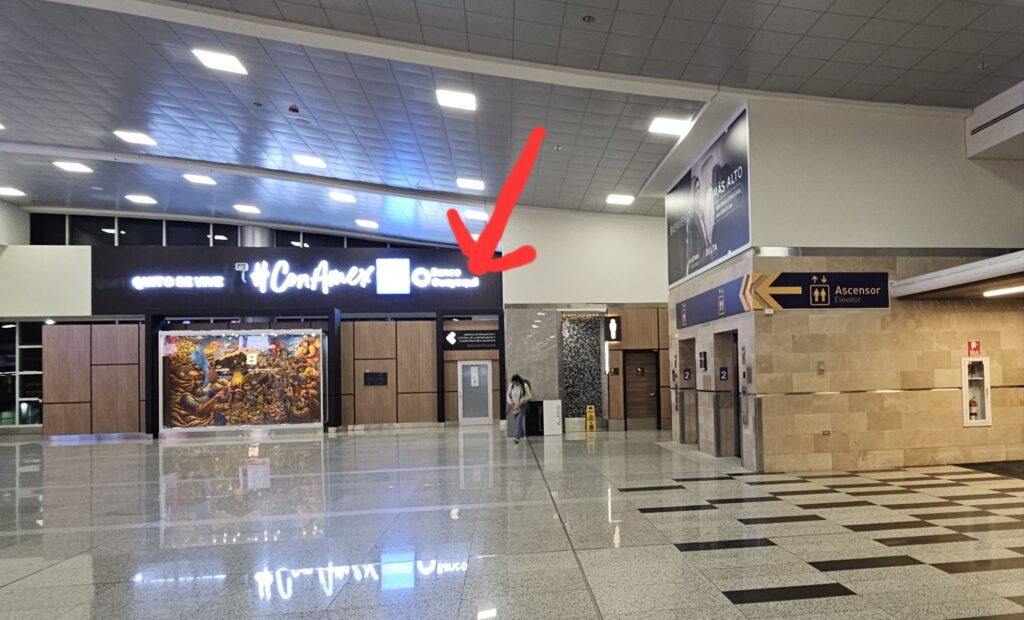 biosecurity inspection at Quito airport