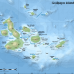 galapagos islands topographic map