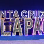 Santa Cruz Galapagos lighted sign