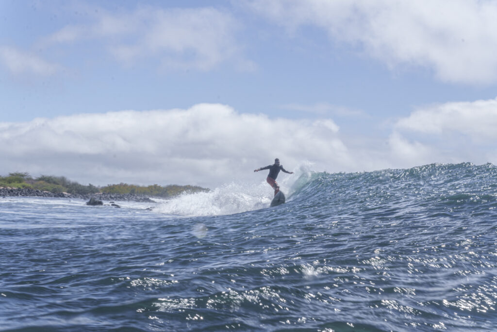 surfing at Tongo in-water photographer