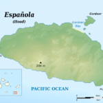 topographic map of Española Island, Galápagos