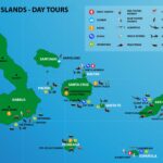 map of galapagos showing day trip destinations